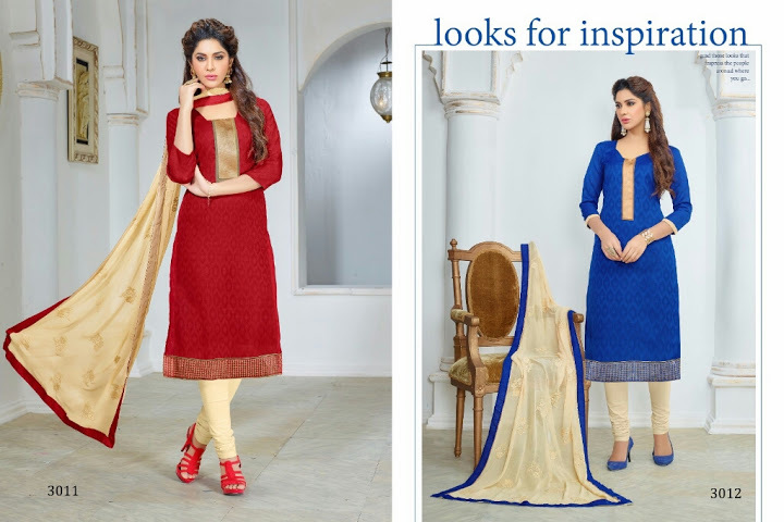 KANISHKA 3--COTTON JACQUARD SUIT
