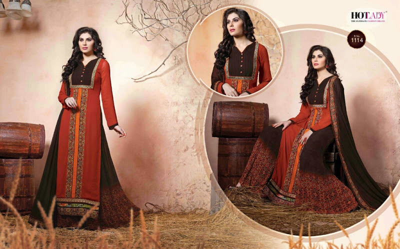 ELNAZ--PREMIUM GEORGETTE SUIT WITH DIGITAL PRINTED