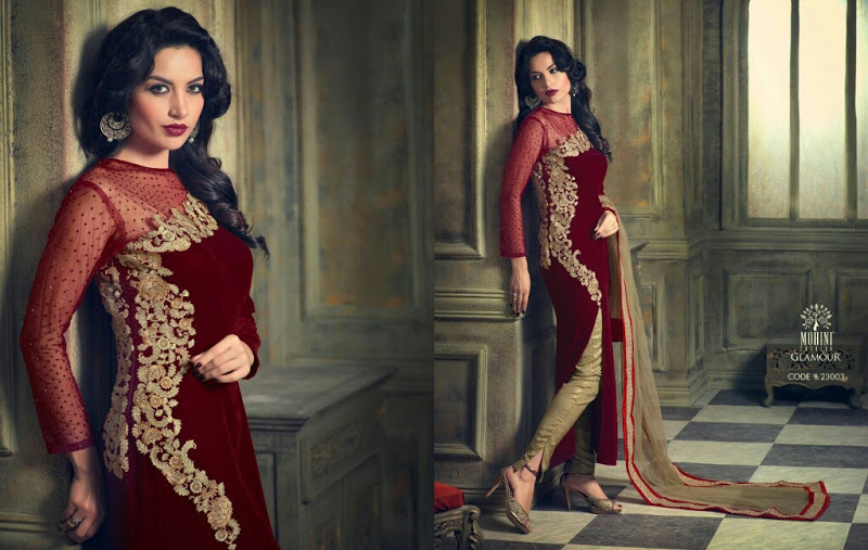 GLAMOR MUMTAZ--EXOTIC VELVET SUIT