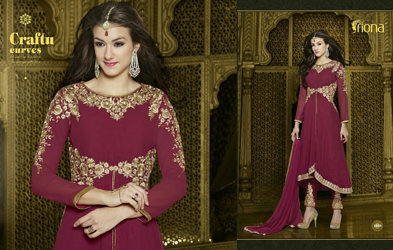 Georgette emboridery suit