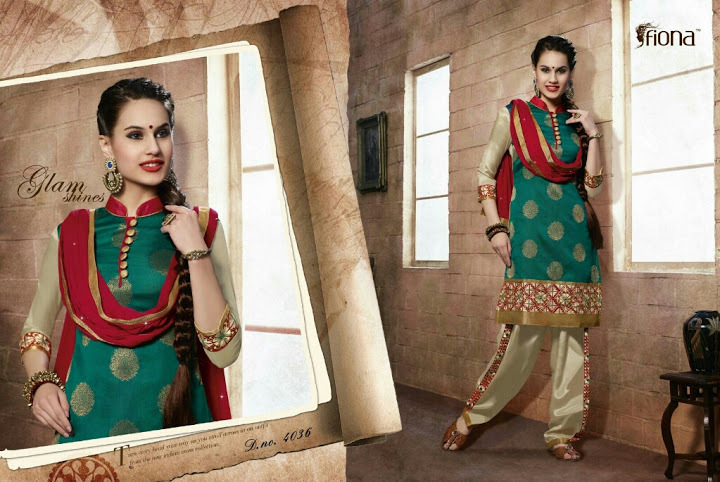 FIONA PATIYALA--FANCY CHANDERI SUITS