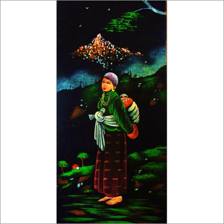 Tibetan Woman In the Hills