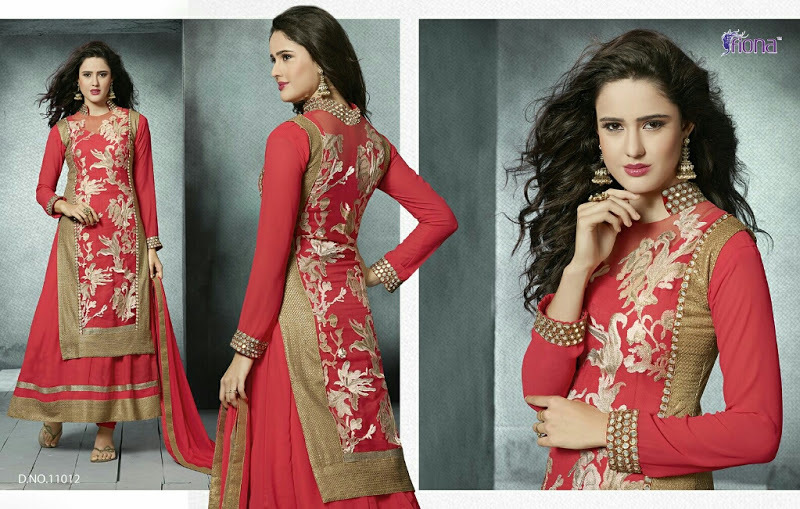 FIONA KANISHKA--GEORGETTE DESIGNER SUIT