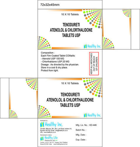 Atenolol  Chlorthalidone Tablets USP