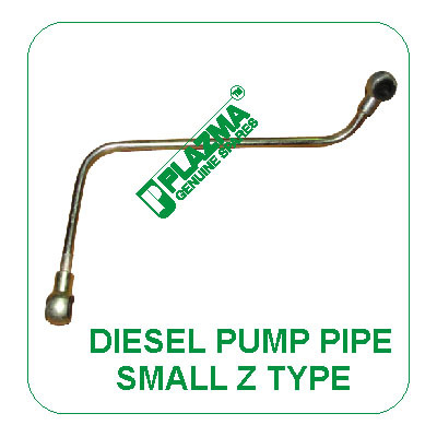 Diesel Pump Pipe Z Type Green Tractor - Steel, 15cm Length, 1cm Diameter, Threaded Ends, 90° Bend, Polished Finish, Durable Reliable Efficient