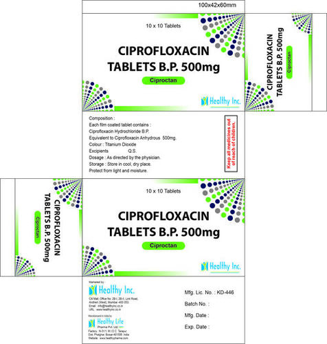 Ciprofloxacin Tablets BP 500 mg