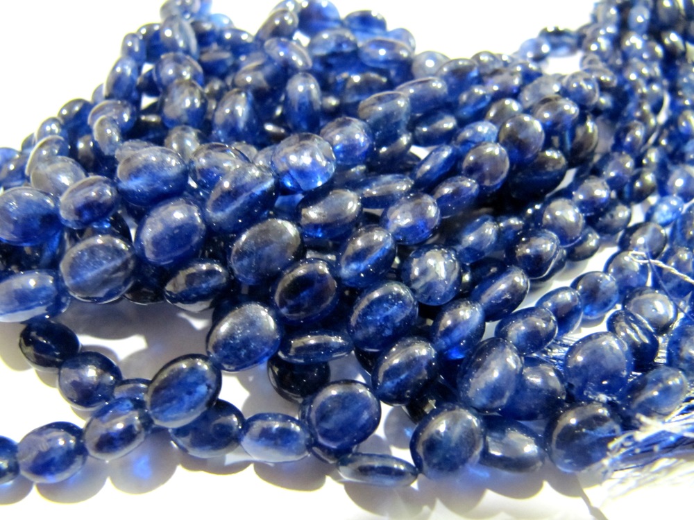 Stone Blue Sapphire Oval Beads
