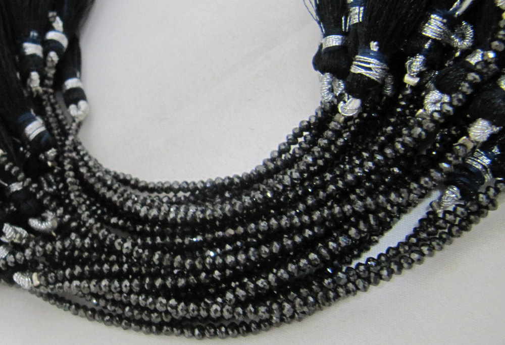 Black Diamond beads Strand