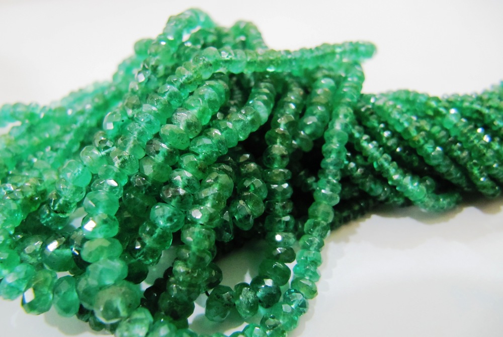 AAA Quality Natural Zambian Emerald beads