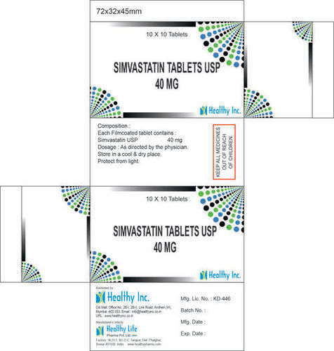 40 mg Simvastatin Tablets USP