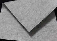 Polyester Needle Punch Fabric - 1-2 Mm Thickness, Custom Width Available, Gray Color | Durable Lightweight, Soft Texture, Tear Resistant