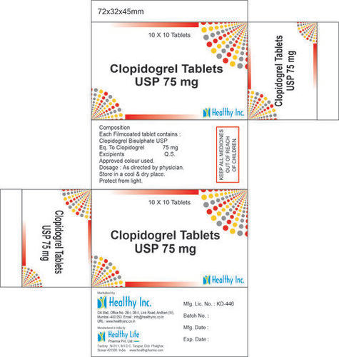 Clopidogrel Tablets Usp 75 Mg Cool & Dry Place