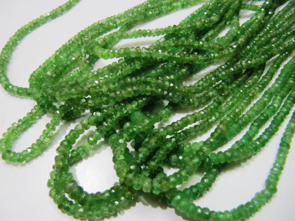 Tsavorite Garnet beads - Copy