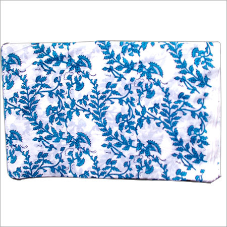 5 Yard Mughal Jaal Hand Block Printed Fabric