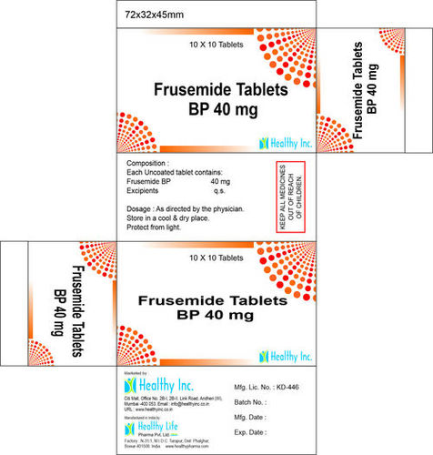 40 mg Frusemide Tablets