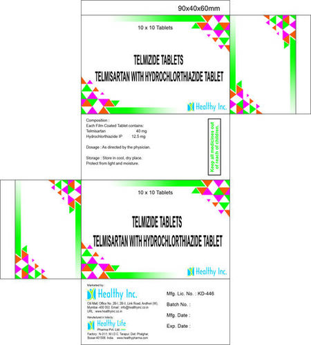Telmisartan With Hydrochlorthiazide Tablet
