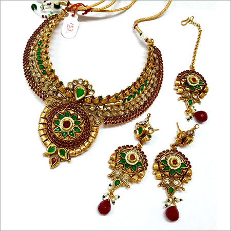 Wedding Polki Necklace Set