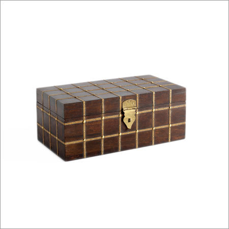 Brass Fitting Wooden Box