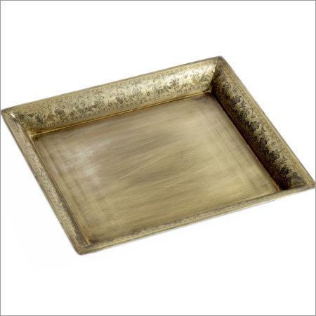 Antique Gold Decorative Tray