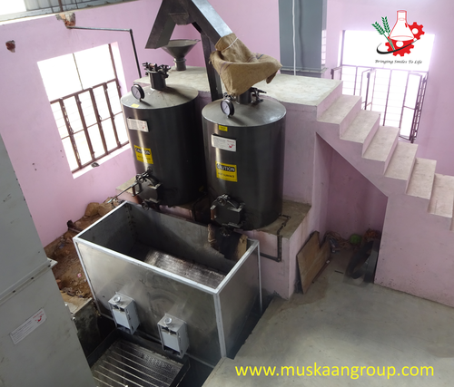 Cashew Cooking System - Metal 4 Ton Kg/hr Capacity Blue | High Efficiency User-Friendly Long Life 1 Year Warranty