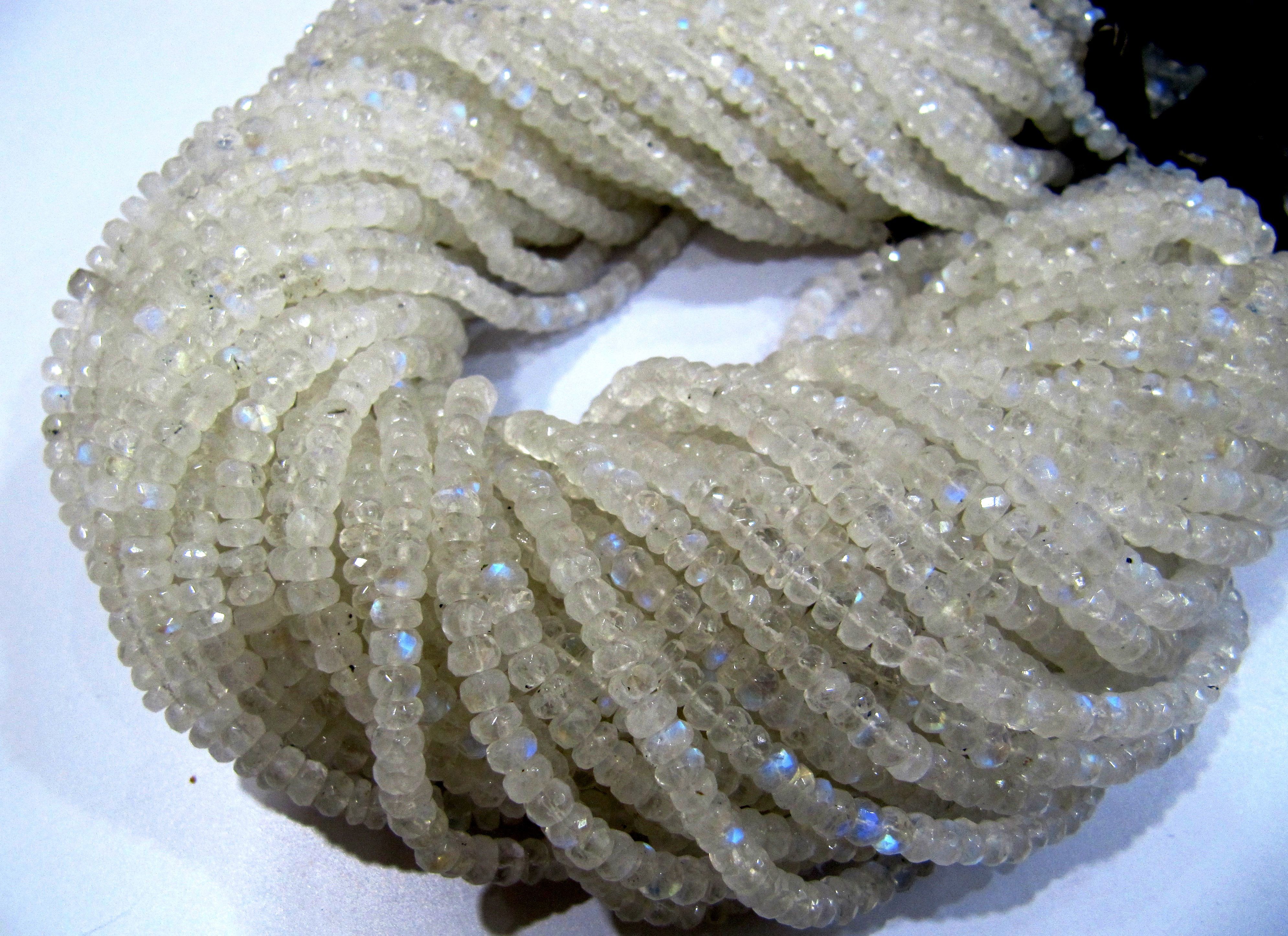 Rainbow moonstone Oval faceted beads