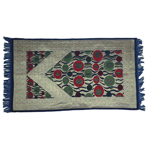 Luxury Padded Prayer Mat - Cotton Fabric, Rectangle Shape, Embroidered Style | Easy to Wash, Shrinkage Proof, Neat Stitching