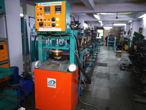 Orange & Green Fully Automatic Hydraulic Plate Making Machine