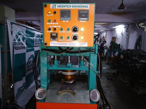 Fully Automatic Wrinkal Paper Thali Making Machine - Color: Blue