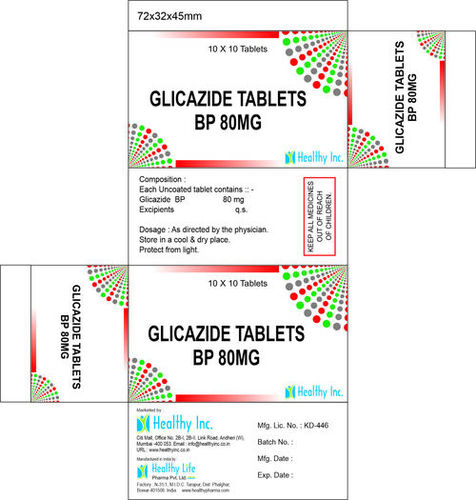 80mg Gliclazide Tablets