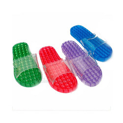 Aqua Sandle - PVC, 10x5x2 Inch, Red | Massage Sole, Water Resistant, Transparent Strap
