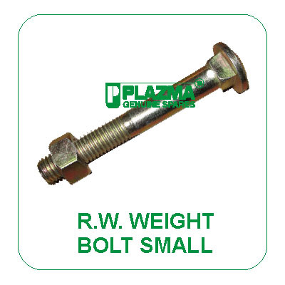 R.W.Weight Bolt Small Green Tractors - Steel M8x50mm Zinc Plated, High Strength Durable Hex Head