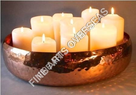 Copper Hammered Bowl