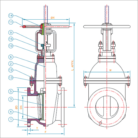 Rising Stem Sluice Valve