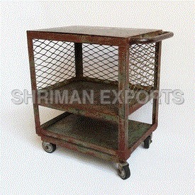 Vintage Industrial Side Cart