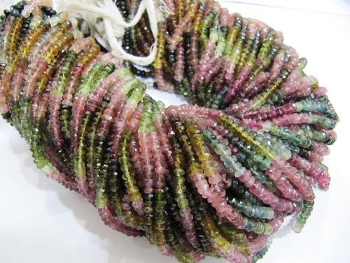 Multi color Tourmaline beads