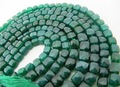 Natural Green Onyx Rondelle Faceted 7 to 8mm Strand 9 inches long