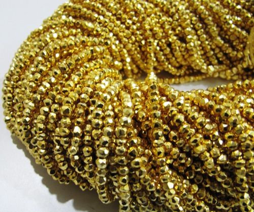 Golden Pyrite Beads