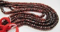 Garnet Triangle Beads