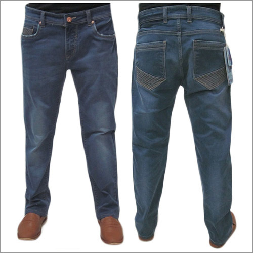 Blue Denim Jeans - Denim, Multiple Sizes, Blue | Zipper Closure, Durable, Stylish, Comfortable, Machine Washable, Wrinkle-Free, Straight Fit