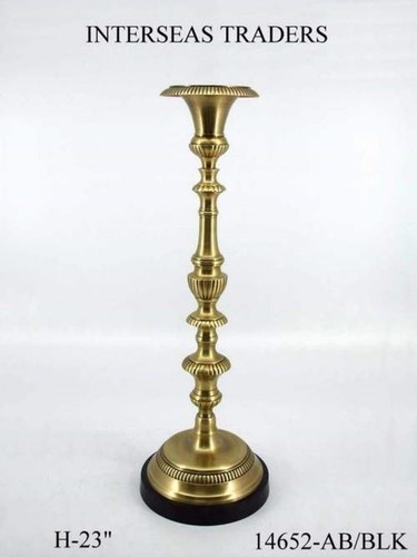 Decorative Brass Candle Stand - Premium Quality Metal, Elegant Design , Non-Corrosive and Easy to Clean with Seamless Polishing