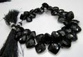 Black Spinel Oval faceted beads