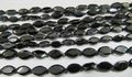 Black Spinel Oval faceted beads