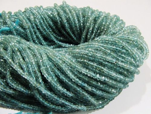 Aquamarine faceted Beads