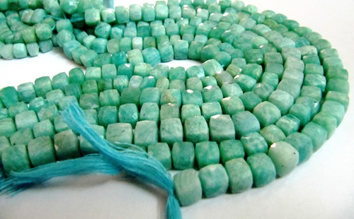 Amazonite Box Beads