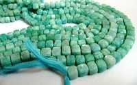 Amazonite Box Beads