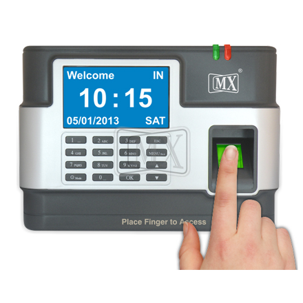 BIOMETRIC IDENTIFICATION (TIME ATTENDANCE) FINGER PRINT + NUMERIC PASSWORD