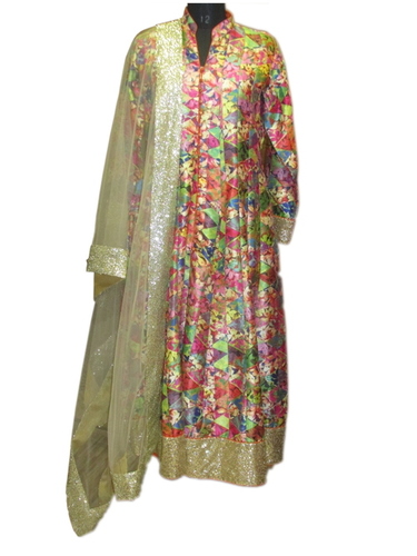 Floor length anarkali suit