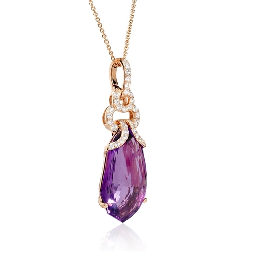 FANCY GEMSTONE DIAMOND PENDANT