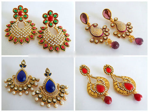 FANCY GEMSTONE DIAMOND JHUMKHA