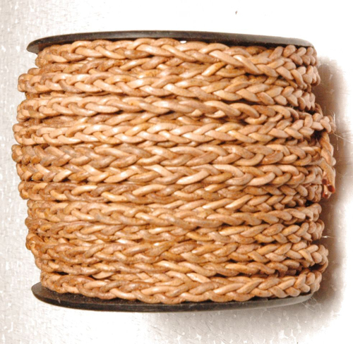 Round Braided Leather Cord